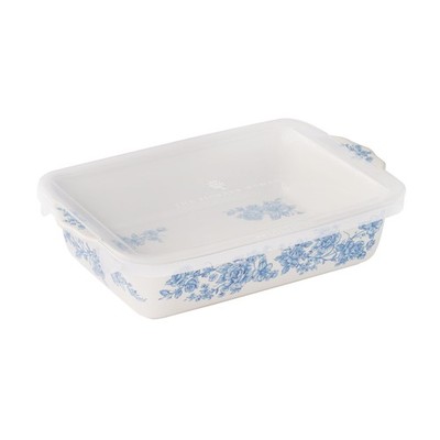 The Pioneer Woman Agatha Small Rectangular Baker with Lid, 7'' x 11''