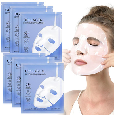 Collagen Face Mask, Bio-Collagen Deep Hydrating Overnight Mask with Hyaluronic A