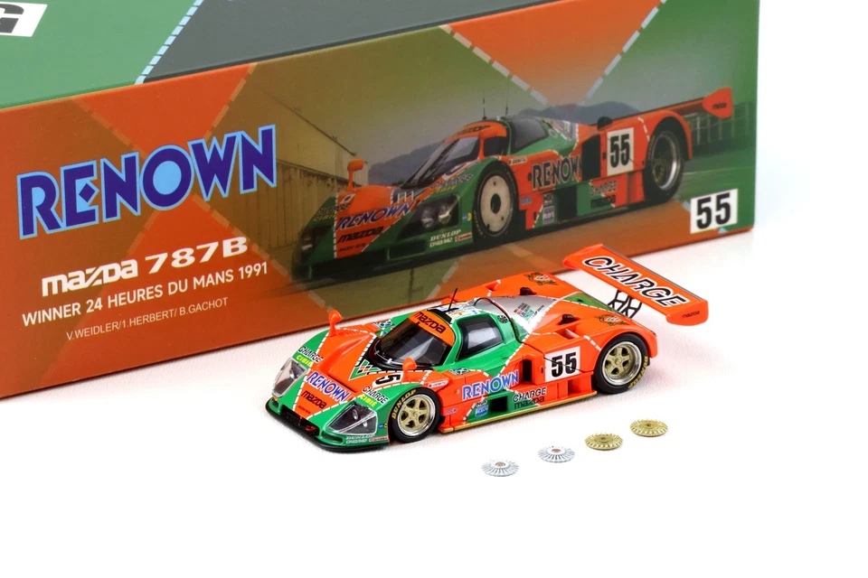 1:64 Motorhelix 64Professer Mazda 787B Winner 24h Le Mans 1991 #55 Weidler/ Herb