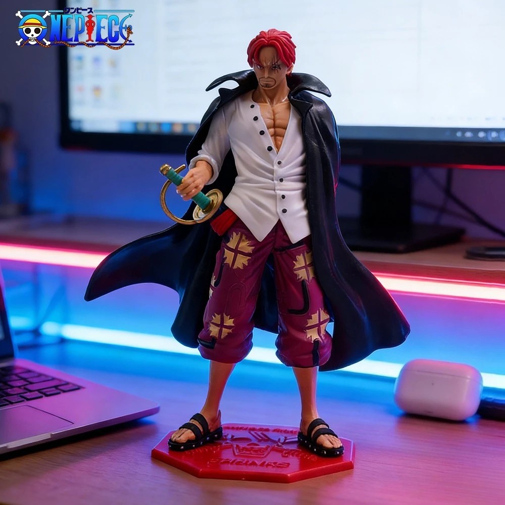 24.5cm/9.65in Anime ONE PIECE Shanks Action Figures Statue Model Toys Gifts