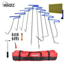 24Pcs WHDZ Car Dent Repair Tool Kits Paintless Puller Rod Hammer Lighting Board