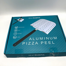NeatNuseful 12 Inch Aluminum Pizza Peel Pro Perforated Folding Handle New
