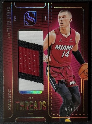 2024-25 Silhouette Threads Gold Game Used Patch /10 Tyler Herro Miami Heat