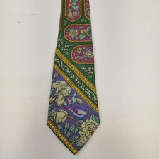 HERMES Vintage Scarf Pattern Silk Tie Made in France USED Secondhand Used