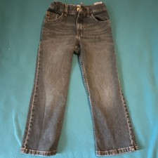 Wrangler Classic Boot Boys Jeans 6 Slim Blue Adjustable Waist Medium Wash Denim