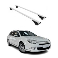 DachträGer GrundträGer FüR Citroen C5 Kombi 2001-2008 75Kg Stahl Silber 2 Tlg