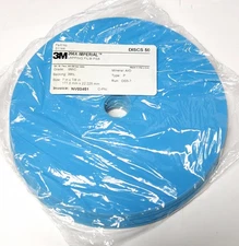 3M 51144 PACK OF 50 266X IMPERIAL LAPPING FILM PSA DISCS 50 Microfinishing