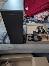 Philips TAB8805/10 Soundbar 3.1 mit kabellosem Subwoofer - Dunkelgrau 600W 