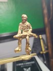 Vintage Brass Soldier With Unique Handcrafted Toy Model Cannon  — photo 2