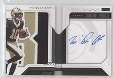 2018 Panini Playbook Rookie Jersey Gold 9/99 Tre'Quan Smith #234 Auto 6fs