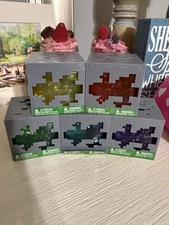 Minecraft Jelly Cubes Juego Completo Lote de 5 Juguetes Solo Juguete Inquieto Squishy