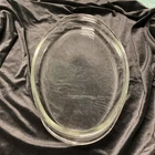 Vintage PYREX 1233 Oval Clear Glass 3 Qt Roaster Serving Platter 18x10