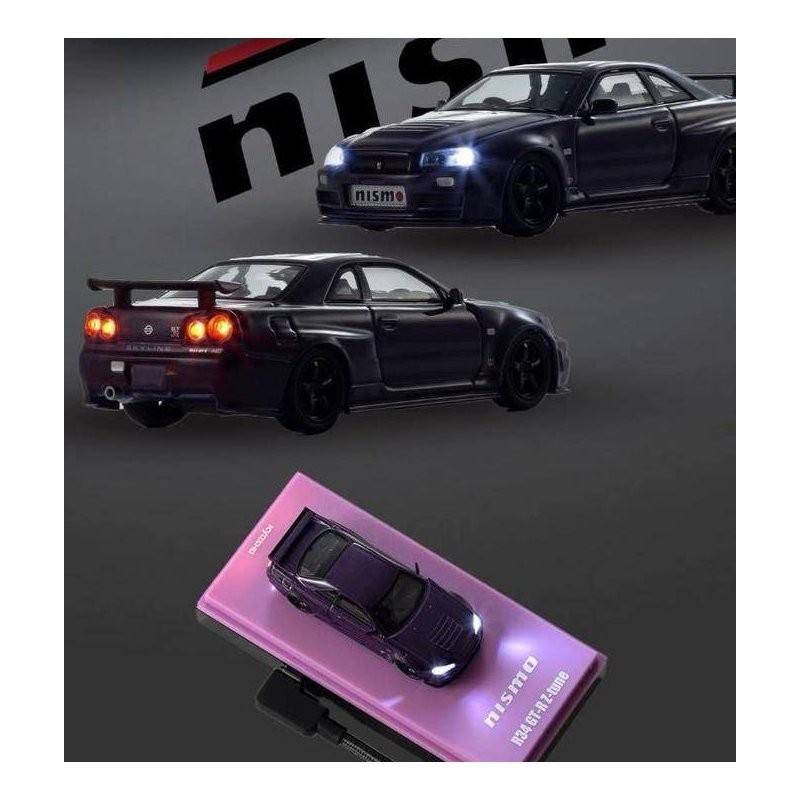 NISSAN Skyline GT-R (R34) - HEC 2025 - purple - Kyosho 1:64 | eBay