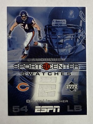 Brian Urlacher Game Used Patch 2005 Upper Deck ESPN Sportscenter Swatches BEARS