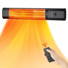 BIESQYA Outdoor Patio Heater with 9 Heat Levels,Wall Mounted Space Heater Garage