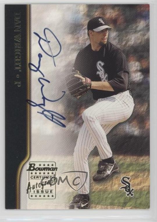 2002 Bowman Dan Wright #BA-DW Auto 1k5