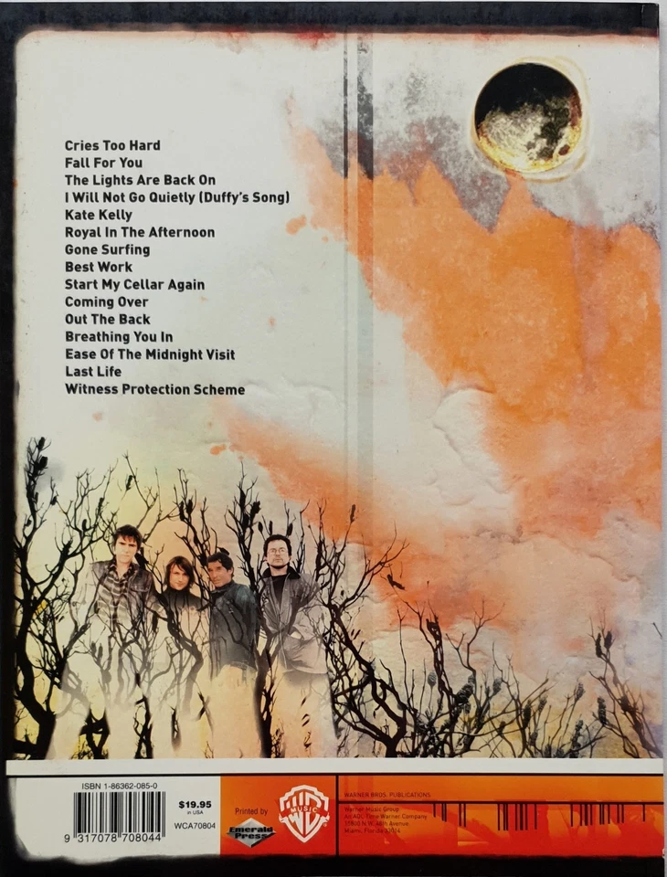The Whitlams - Torch The Moon 2002 Sheet Music Folio Songbook PVG - Image 2 of 2