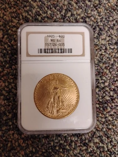 GOLD 1925 Saint Gauden (St Gauden) $20.00 Coin American Eagle