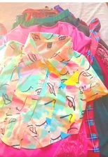 Ruti Deep Burgundy Relaxed Pleated Top and Pants Set Size Small *NWT*