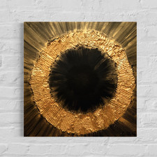 Quadri cerchio d'oro quadro astratto su tela moderno decorazione da parete quadro da parete 