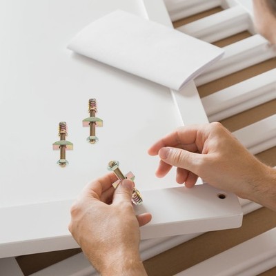 2 Pieces Bettgestellmuttern Krippen Zubehör Ersatzteile Für Bettrahmen