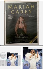 2 Mariah Carey Live 2025 UK Tour Date Advert & Interview US Tour News Clippings