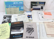 Vintage Commodore 64 Atari Manuals Paperwork Lot Elite ReRun Computer Video Game
