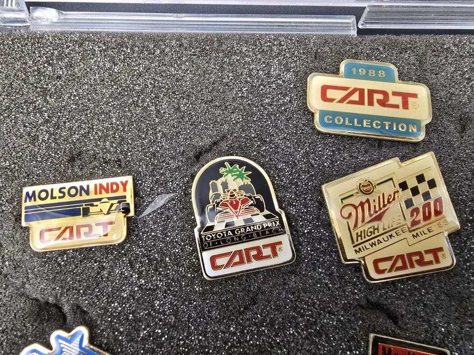 1988 CART Gold Collection Limited Edition Hat Pins Indy Car Racing Lot Of 16 Set - Image 3 of 4