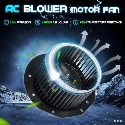 AC Heater Blower Motor w/Fan for 1987-1996 Ford F-150 Bronco F-250 F-350 - Image 2 of 4