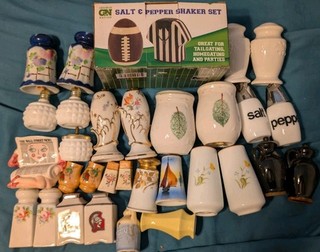 Salt and Pepper Shakers Vintage Ceramic