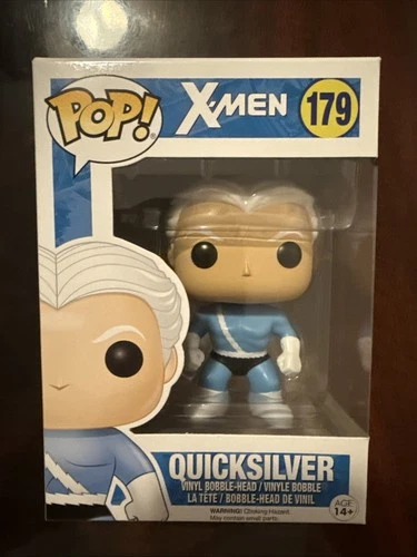 Funko Pop Marvel X-Men Quicksilver #179 Vinyl Bobble-Head Figure + Protector