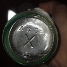 Antique Clear Glass A B Co - Anheuser Busch Bottle