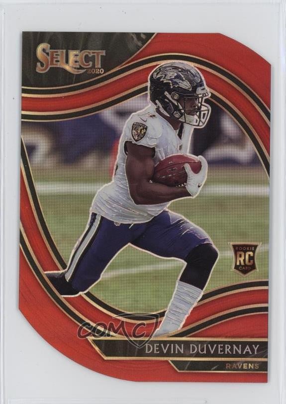 2020 Panini Select Field Level Red Prizm Die-Cut Devin Duvernay #377 16wc