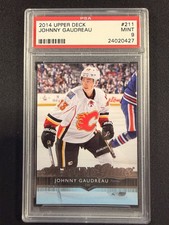 2014 UD Johnny Gaudreau Young Guns #211 RC Rookie PSA 9 MINT