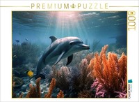 Calvendo Puzzle Dolphins, At The Bottom Of The Sea | 1000 Pieces, Finished Size