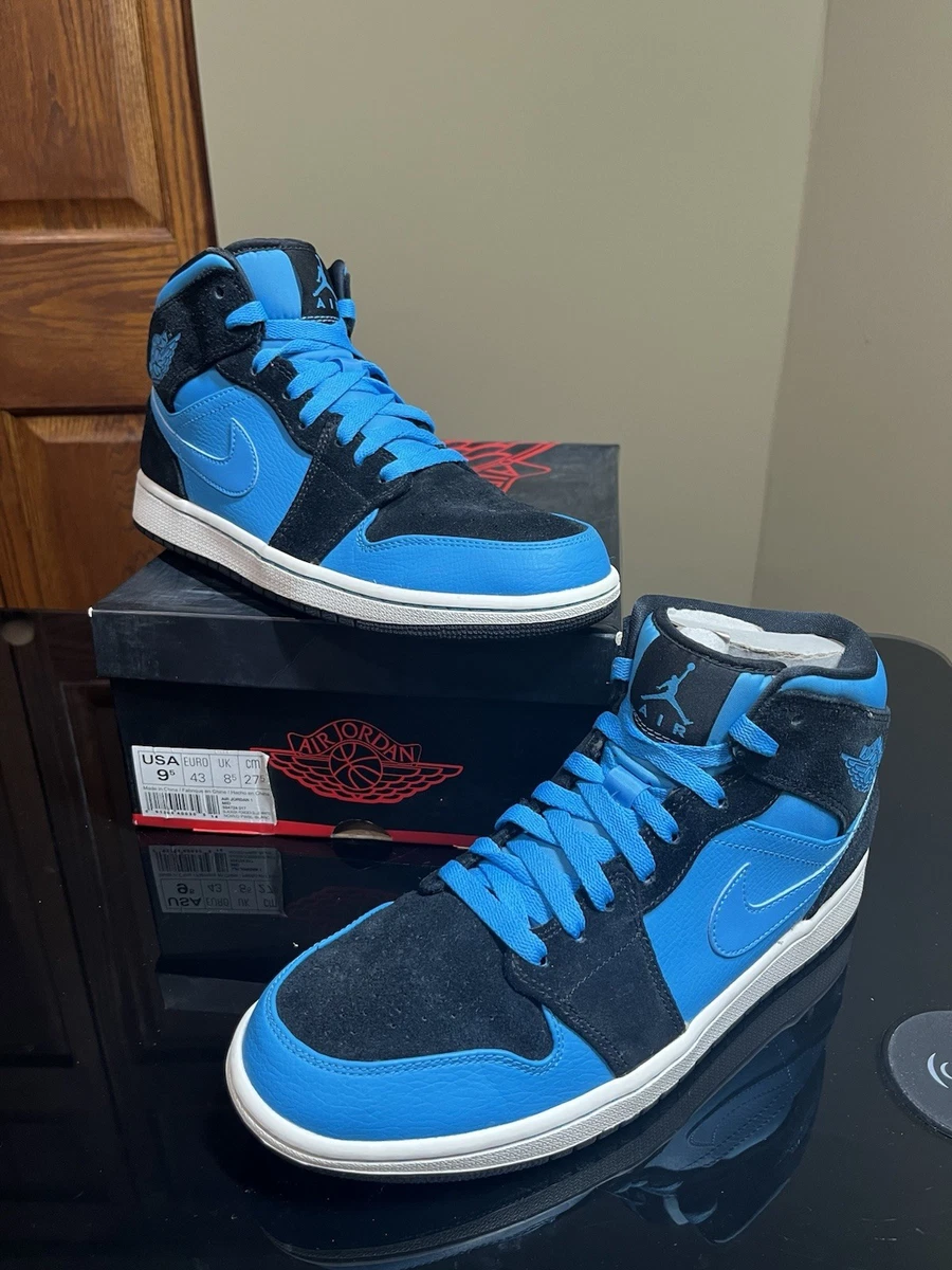Jordan 1 Retro Mid Dark Powder Blue - 554724-017 for Sale