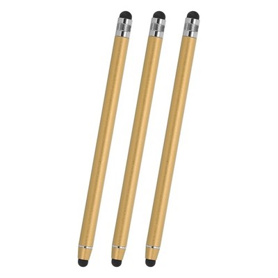 3 Pcs Stylus Pens for Touch Screens, 2 in 1 Universal Capacitive Stylus, Gold