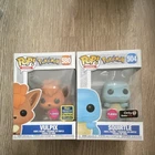 Funko Pop! Games Pokémon Vulpix 580 & Squirtle 504 Flocked Exclusive