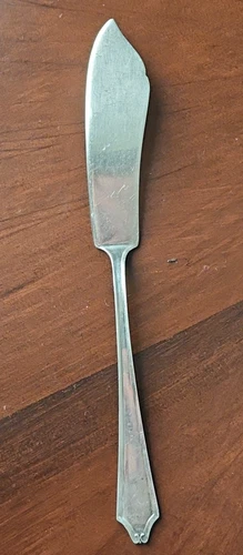 International Minuet Sterling Silver Flat Handle Master Butter Knife Vintage 7"