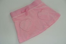 H M Velour Pink Heart Skirt Girls Girl Size 2 3 NWT NEW