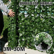 3M Artificial Garden Fence Hedge Ivy Leaf Wall Privacy Balcony Screening Trellis