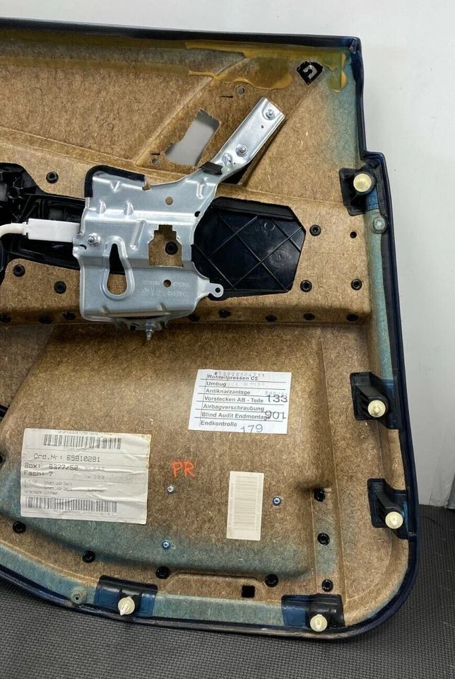 Conjunto de panel de puerta trasera derecha pasajero BMW 525i 06-10 OEM Foto 4 de 4