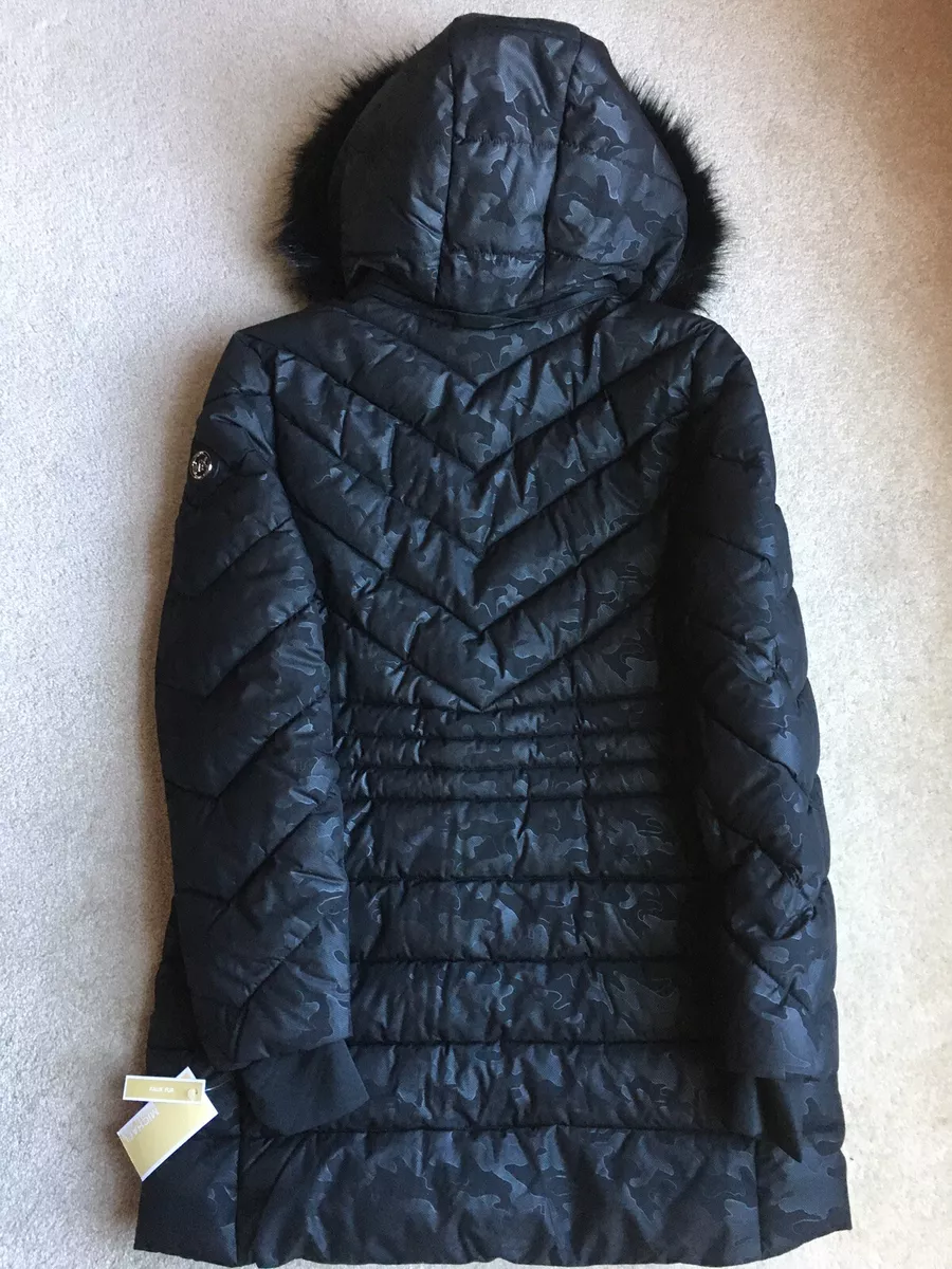 Michael kors best sale black camo jacket