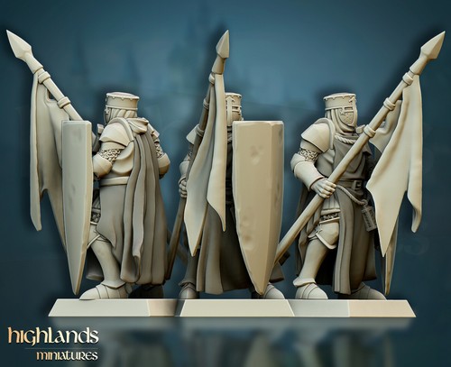 Crusader Knights Human Fighter Miniatura x5| D&D DnD | - Imagen 2 de 6