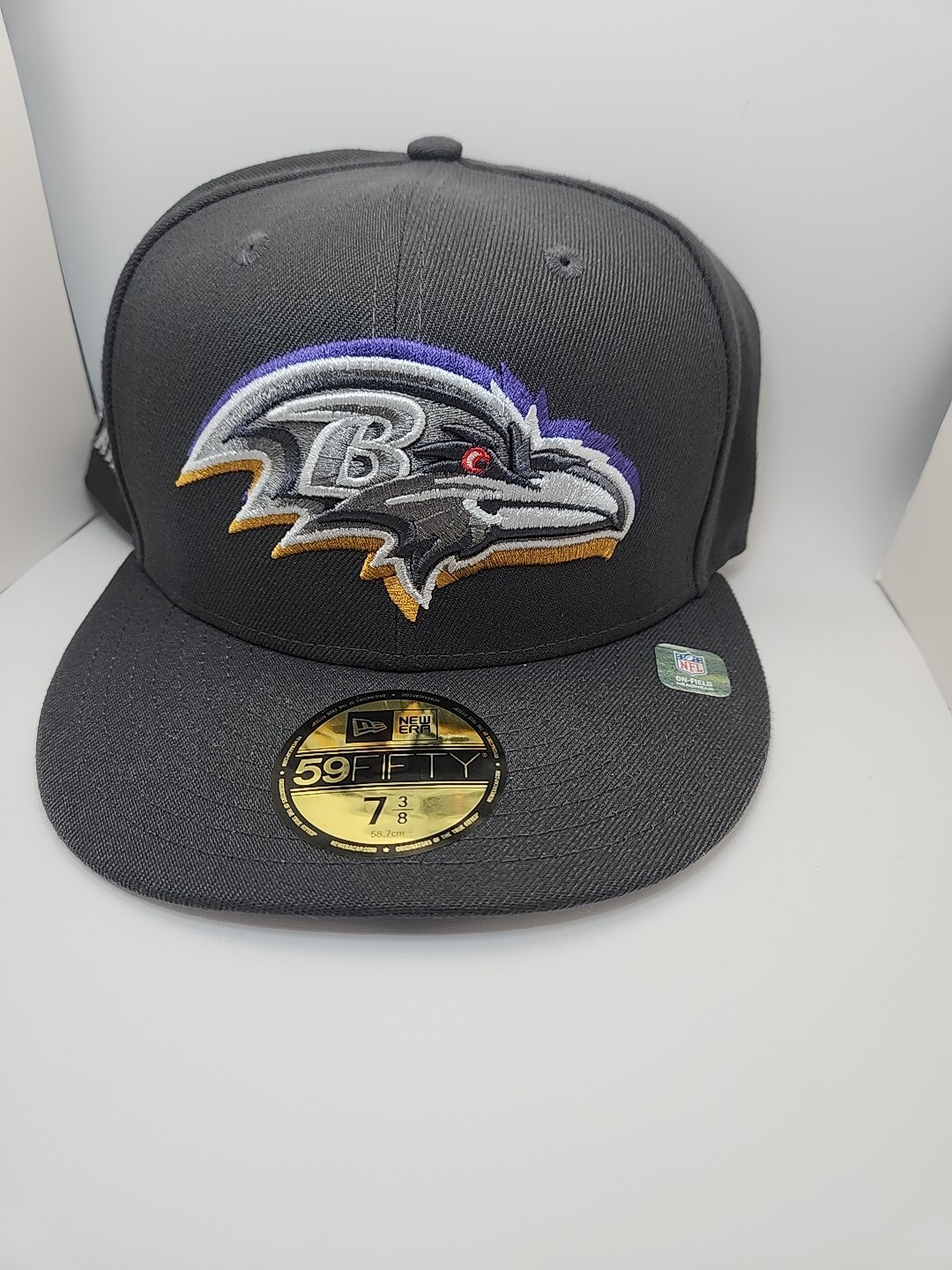 Baltimore Ravens 2024 Draft Gray 59FIFTY Fitted 7 3/8
