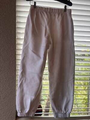 Brandy Melville Rosa White Sweatpants Cropped 100% Cotton
