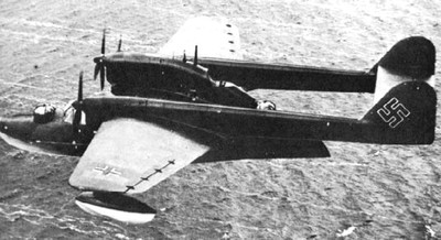 Blohm & Voss BV 138 Maritime Patrol Aircraft Mahogany Wood Model Replica Small