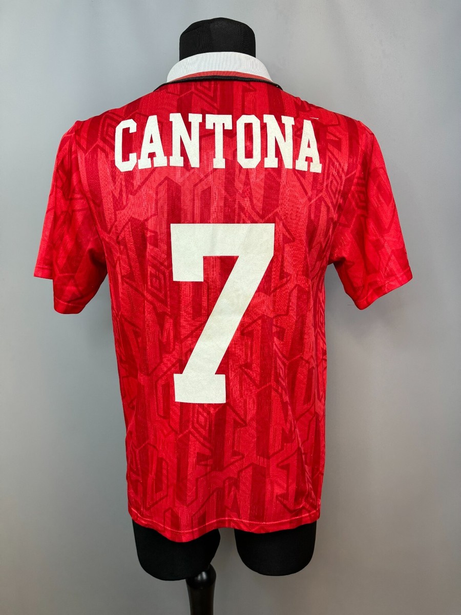 1992〜94マンチェスターユナイテッド　ホーム　カントナ MANCHESTER UNITED 1992 1994 CANTONA HOME SHIRT FOOTBALL
