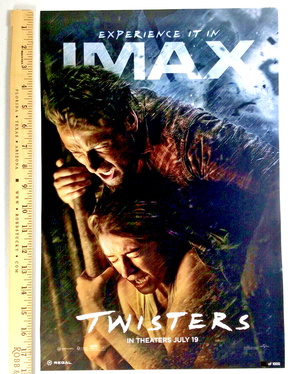 Twisters IMAX Regal Poster 12" X 18"  Number 904 of 1000