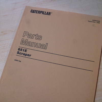 CAT Caterpillar 651E Wheel Tractor Scraper Parts Manual catalog spare pan 1996